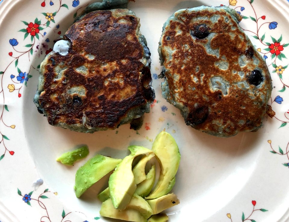 Very Blue Pancakes
