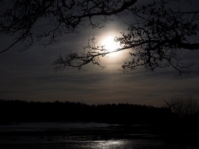 Ghostly dark night