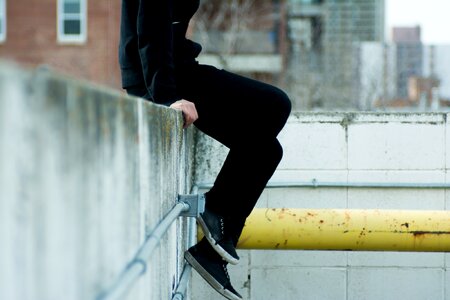 Shoes wall concrete