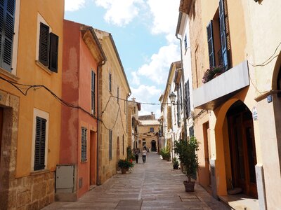 Mallorca houses row of houses photo