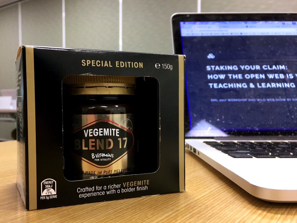 2017/365/327 Do a Workshop / Get some Vegemite
