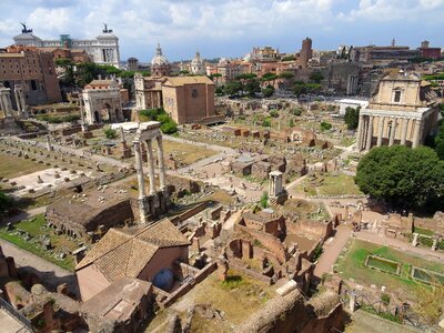 Roman forum ancient architecture city photo