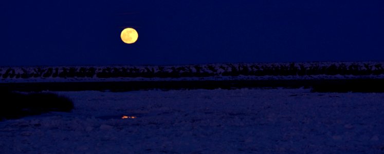 Moon rise at Seedskadee National Wildlife Refuge