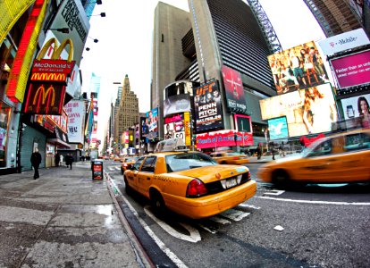 Taxi @ Time Square photo
