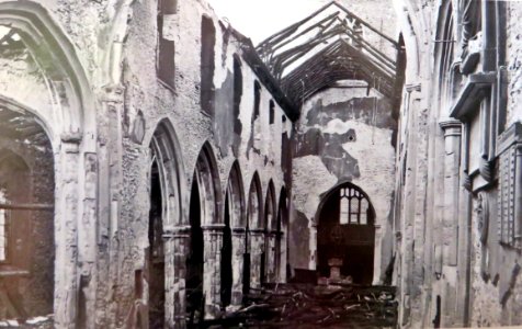 fire destruction - Little Walsingham St Mary, Norfolk