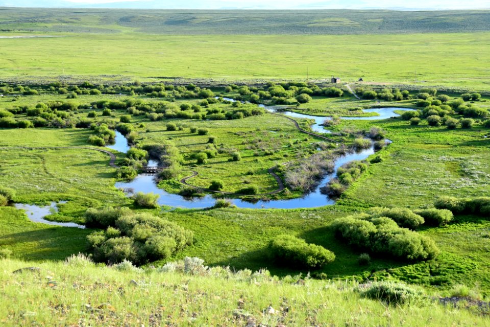 Overlook of nature trail at Arapaho National Wildlife Refuge