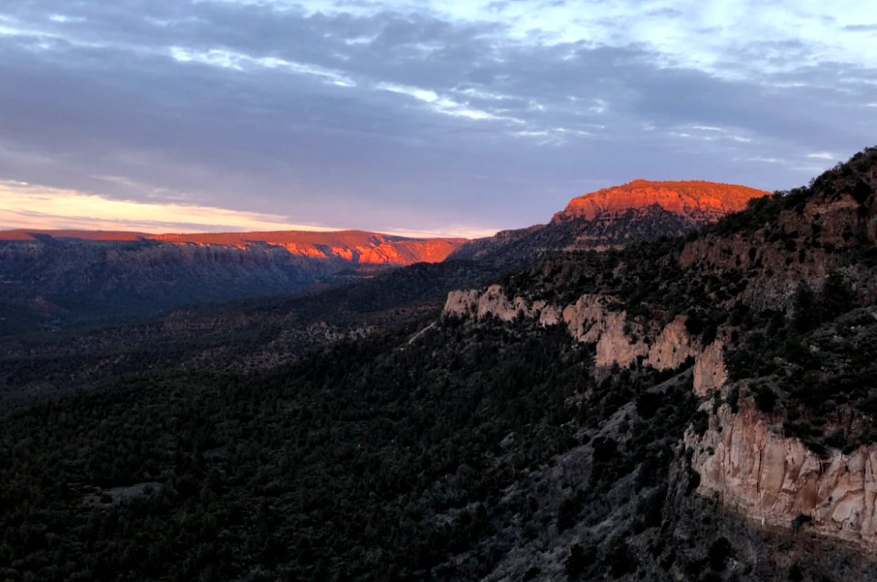 Last Light in Fossil Creek Canyon