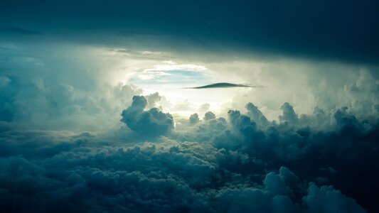 Dark cloudscape atmosphere photo