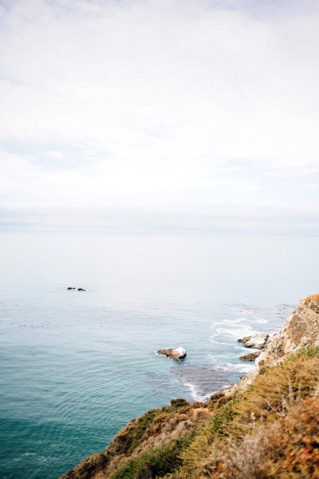 Rock coast water