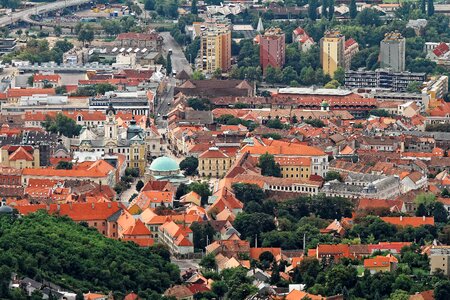 Architecture urban aerial view photo