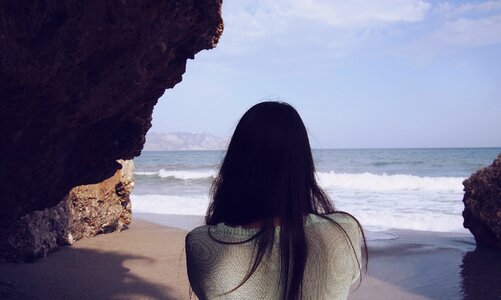 Beach waves water photo