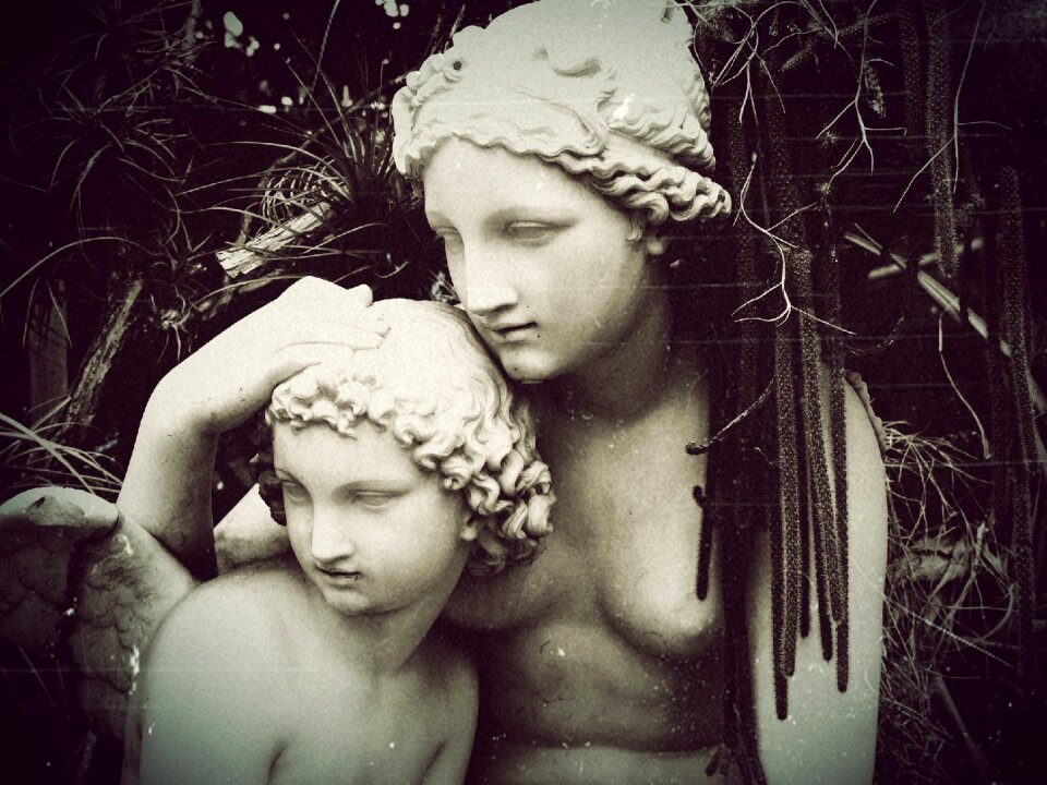 Child cemetery motherly love