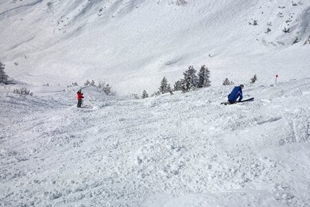 Ski area arlberg winter