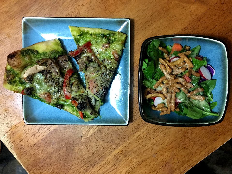 Pizza and Salad