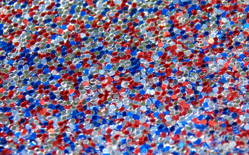 Red White and Blue Glitter 2
