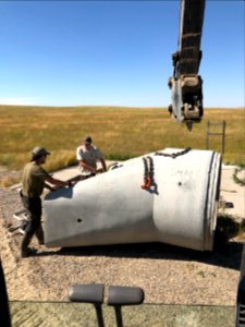Culvert replacement at Benton Lake National Wildlife Refuge