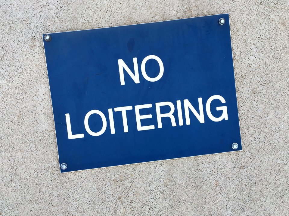 Loitering Did Occur for this photo