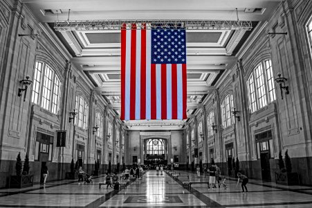 Old Glory at Union Station, Kansas City photo