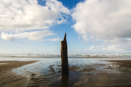 Sand shore water photo