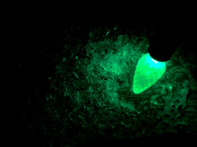 Green Lit Ice