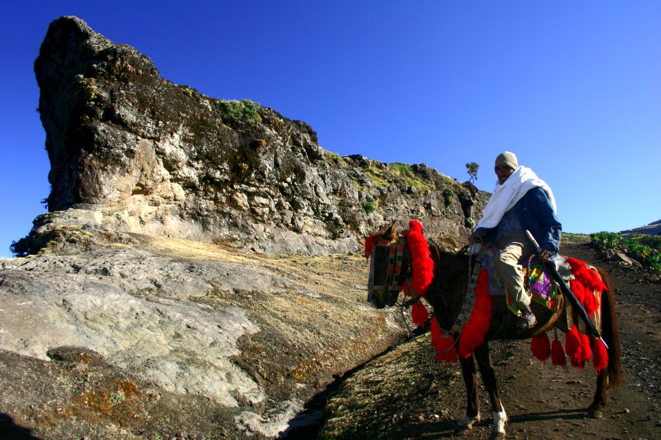 Horseman, Simien Mountains National Park, Ethiopian Highlands