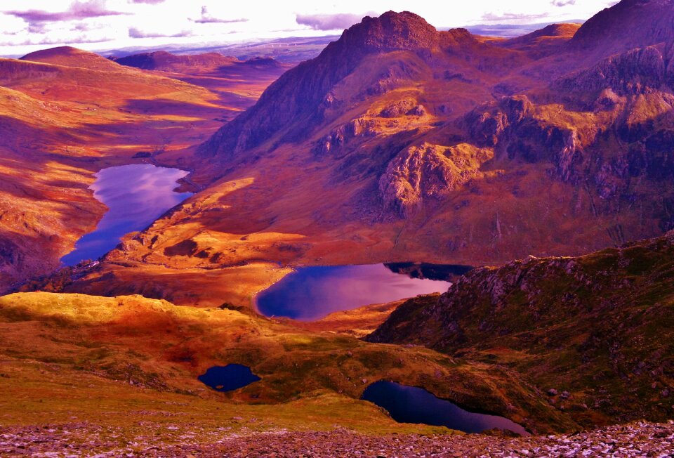 Landscape autumn snowdonia