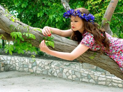 People spring living nature