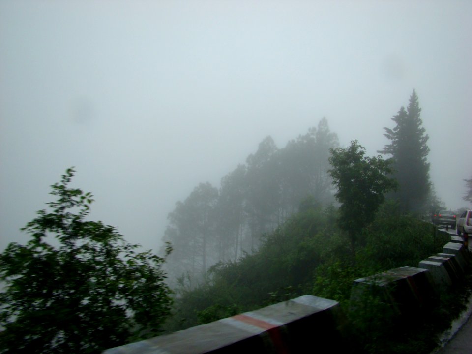 Clouds covering the hills