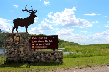 New sign at White Horse Hill National Game Preserve