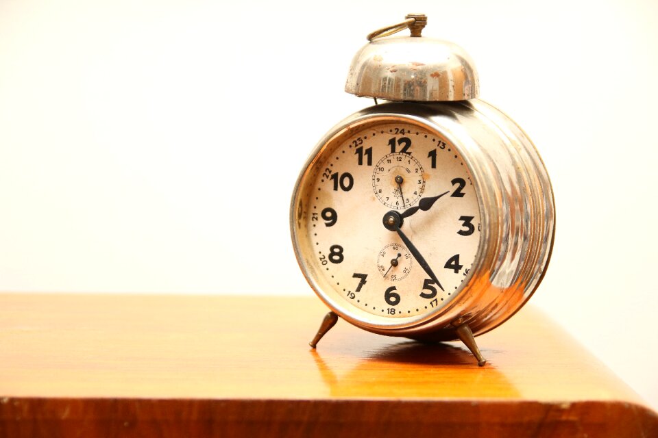Time old alarm clock old
