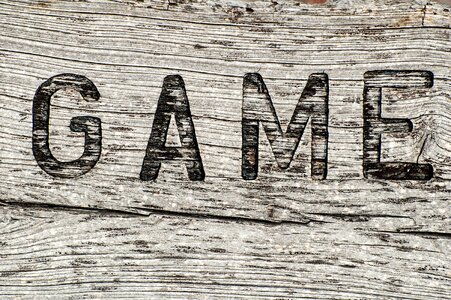 Weathered sign wood