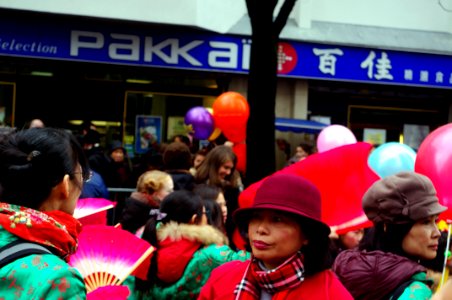 spectateur au nouvel an chinois