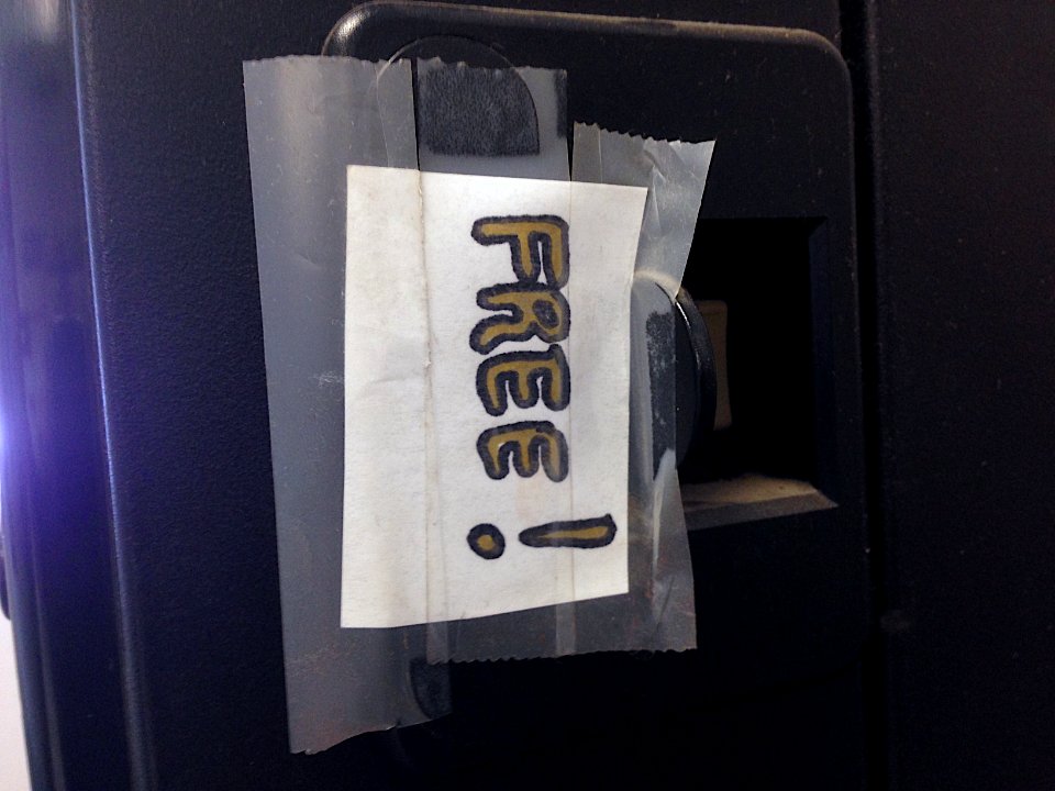 Free! As in Tire Repair Coffee!