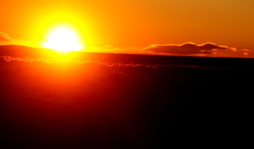 Winter sunset over the sage steppe at Seedskadee National Wildlife Refuge