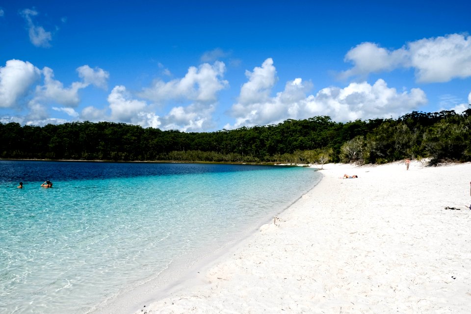 Weisser Strand Am Lake Mckenzie