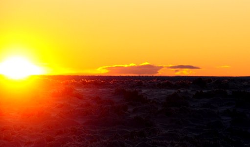 Winter sunset over the sage steppe at Seedskadee National Wildlife Refuge
