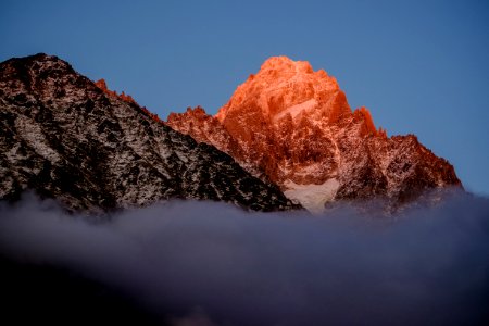 Aiguille d'Argentière sunset photo