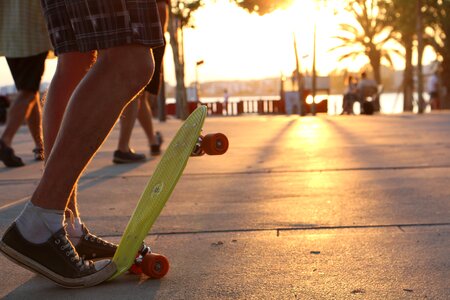 Sea beach skateboard