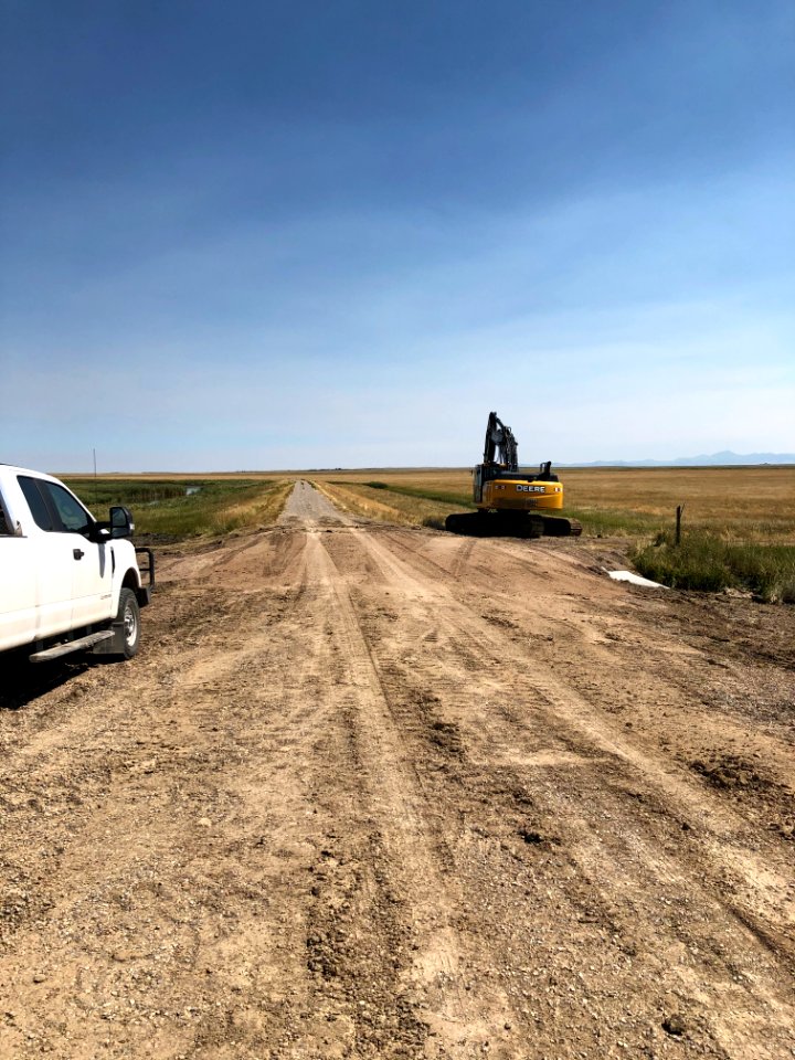 Culvert replacement at Benton Lake National Wildlife Refuge
