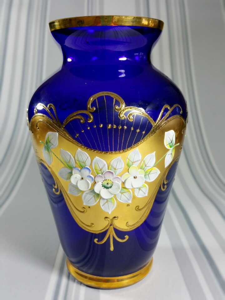 Glass flowers ornament