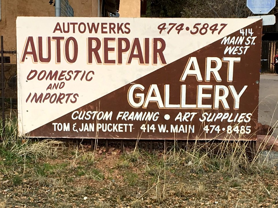 It's Auto Repair AND an Art Gallery