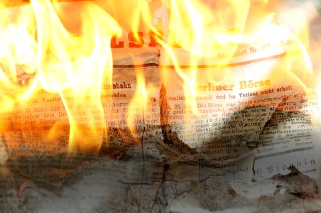 Font fire burn