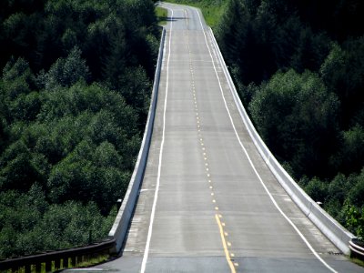 Hoffstadt Creek Bridge by Mt. St. Helens in Washington