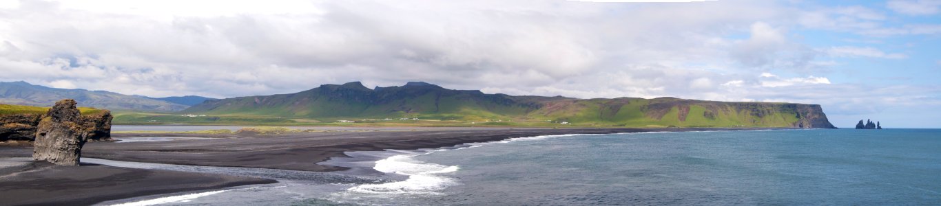 View east from Dyrhólaey cliffs