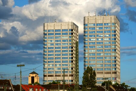 Skyline city architecture
