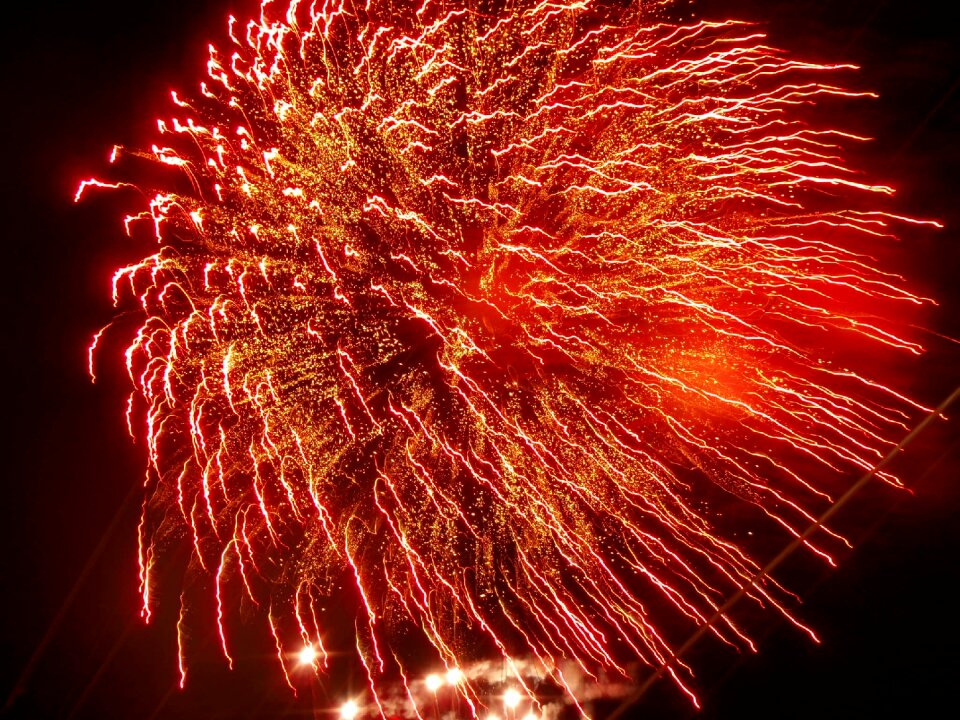 Fireworks celebration rocket