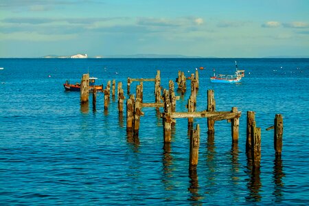 Swanage bay dorset ocean photo