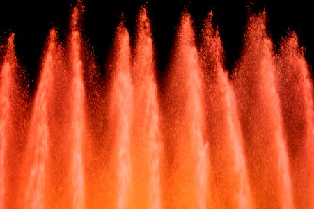 Music and Lit Fountains in the Park