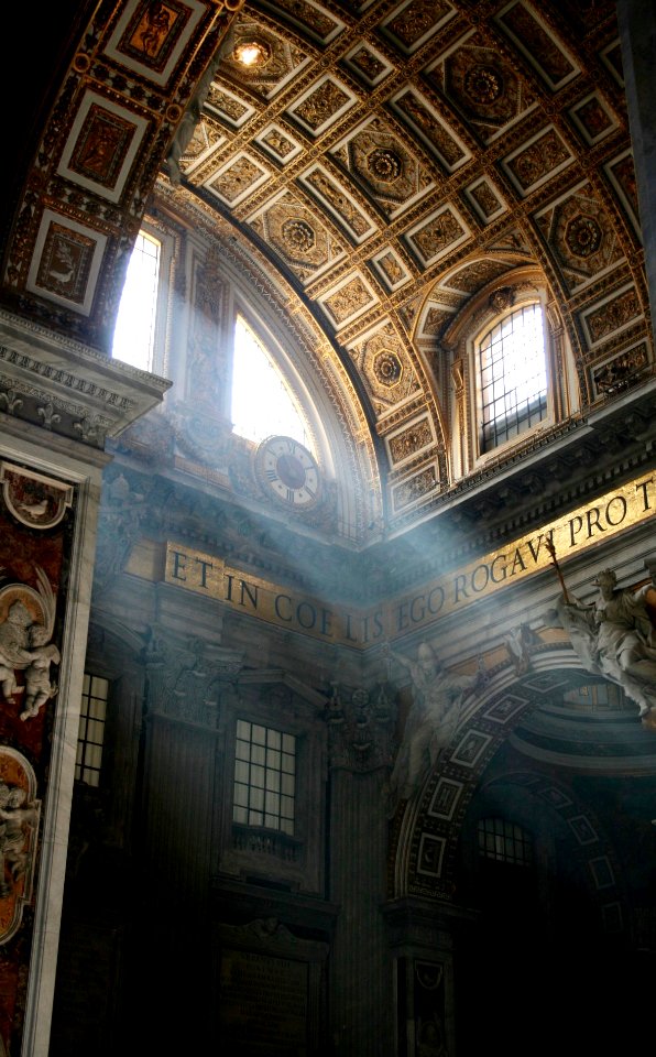 Shining Light at St. Peter's Basilica