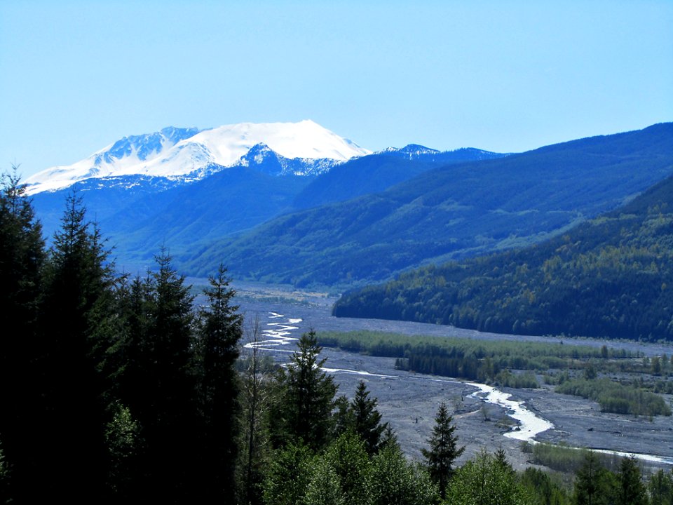 Toutle River at Mt. St. Helens in Washington